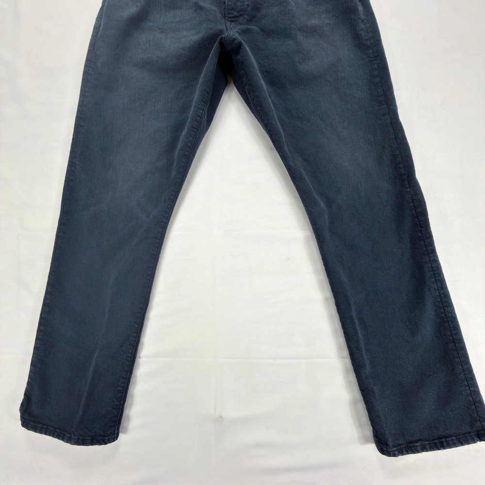 Polo Ralph Lauren Hampton Straight Pants Mens 36x32 Dark Wash Heavy Cotton - Picture 3 of 12